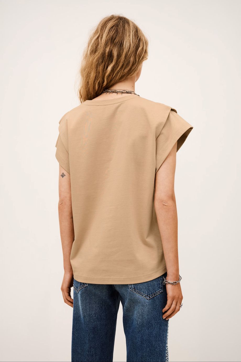 ba&sh Pio T-Shirt - Ficelle