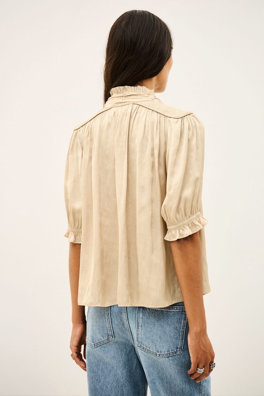 ba&sh Camila Blouse - Griege