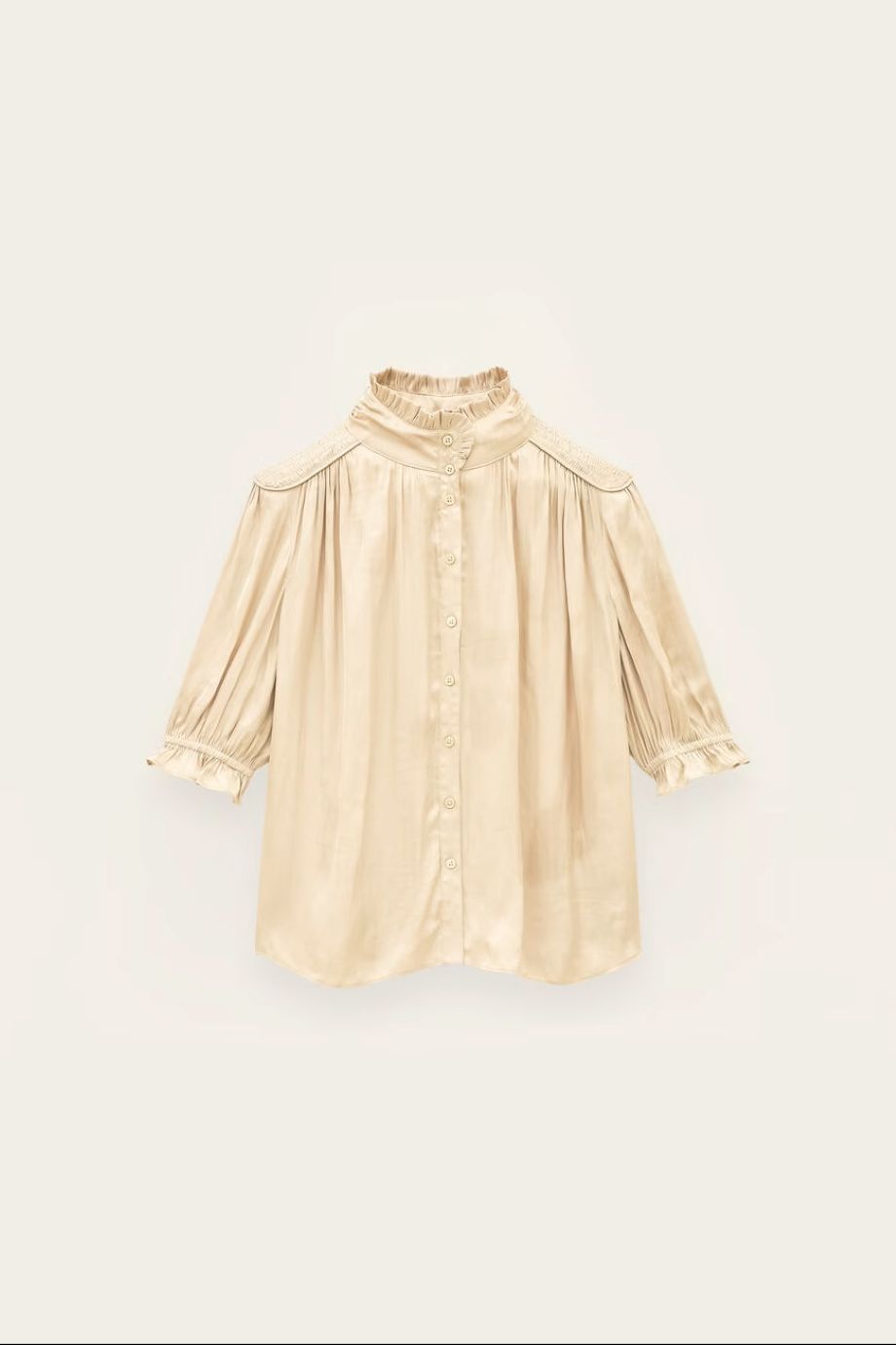 ba&sh Camila Blouse - Griege