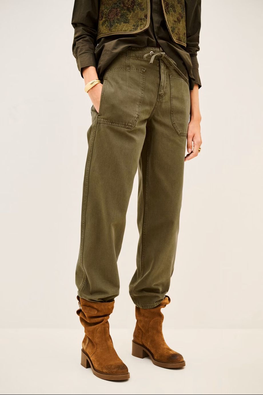 ba&sh Cocy Pant - Kaki