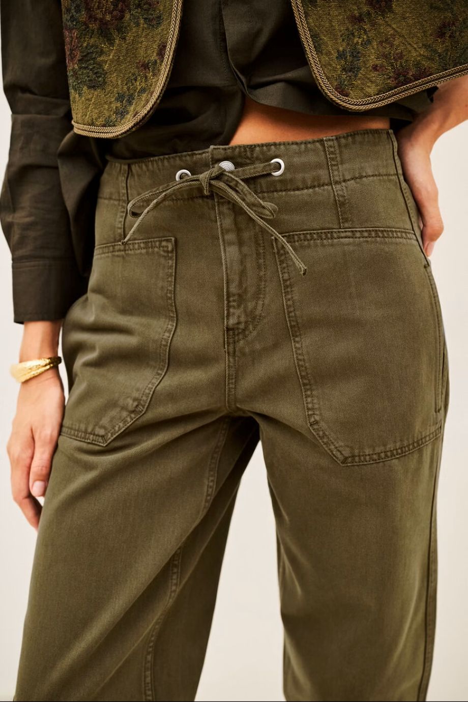 ba&sh Cocy Pant - Kaki