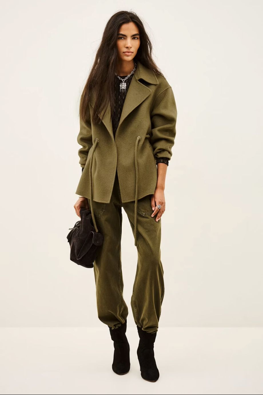 ba&sh Kam Coat - Kaki