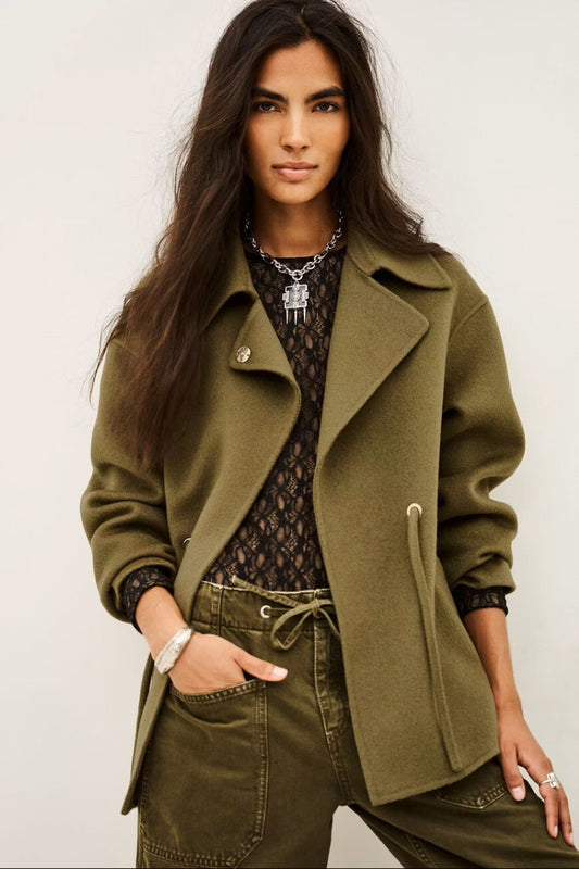 ba&sh Kam Coat - Kaki