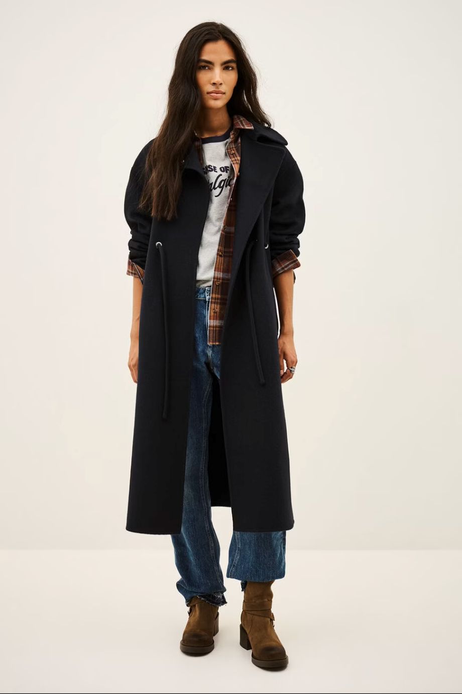 ba&sh Kate Coat - Encre