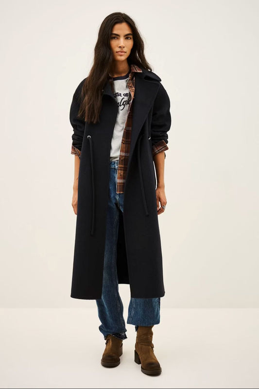 ba&sh Kate Coat - Encre