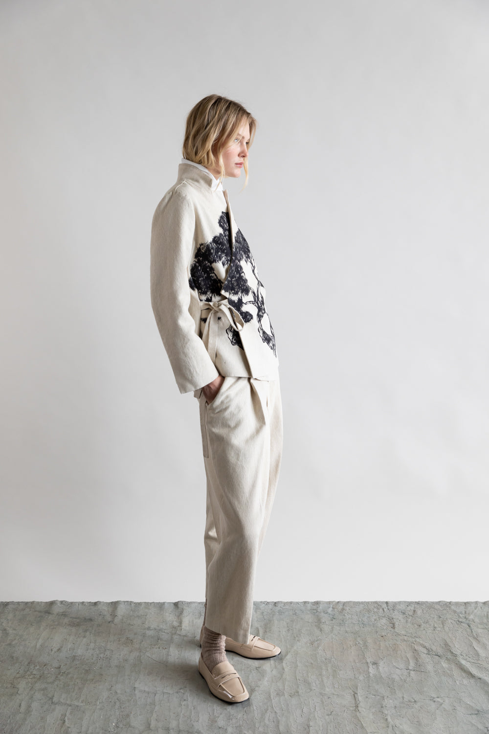 Psophia Slouchy Pants - Ivory