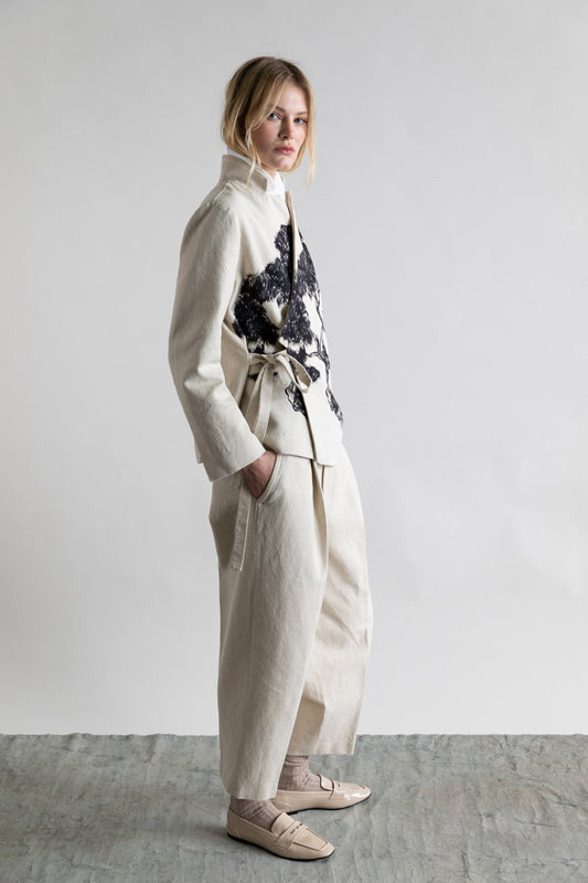 Psophia Slouchy Pants - Ivory
