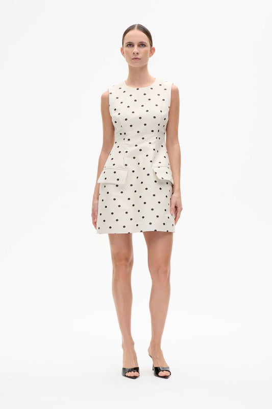 Baum und Pferdgarten Amayah Dress - Egret Creme Dot