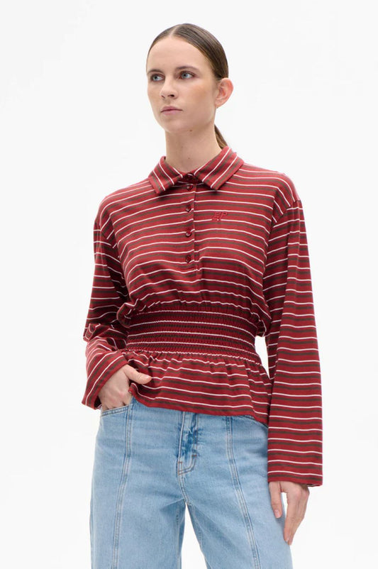 Baum und Pferdgarten Josefin Shirt - Syrah Red Stripe