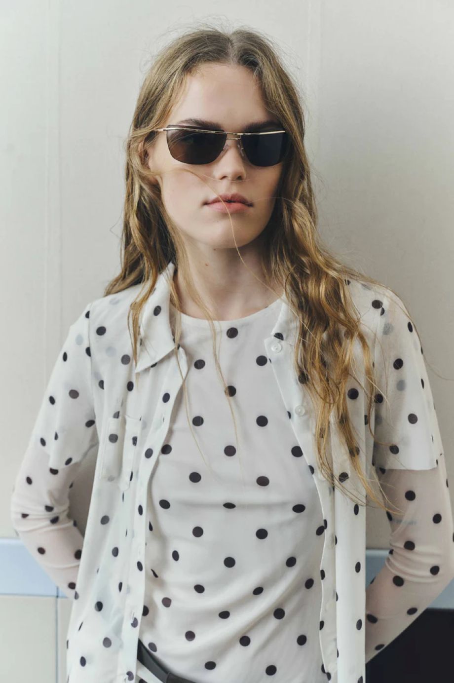 Baum und Pferdgarten Jodie Shirt - Egret Creme Dot