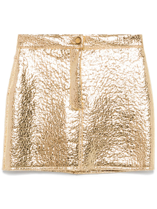 Alysi Short Skirt - Gold
