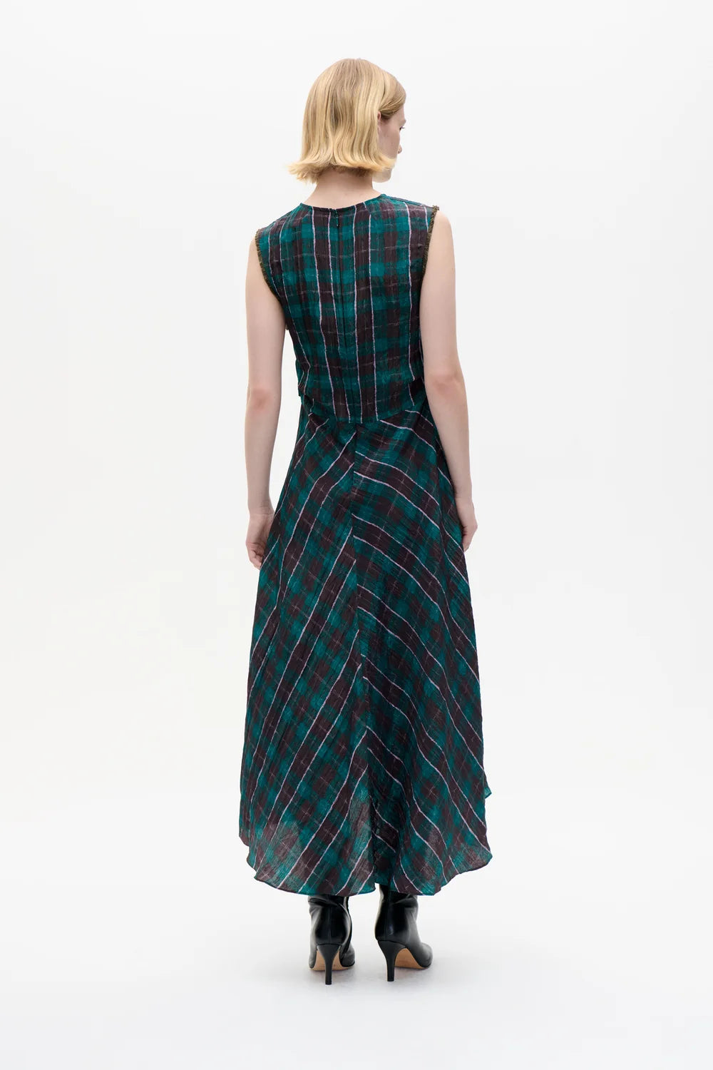 Baum Und Pferdgarten Atina Dress - Brown Green Check