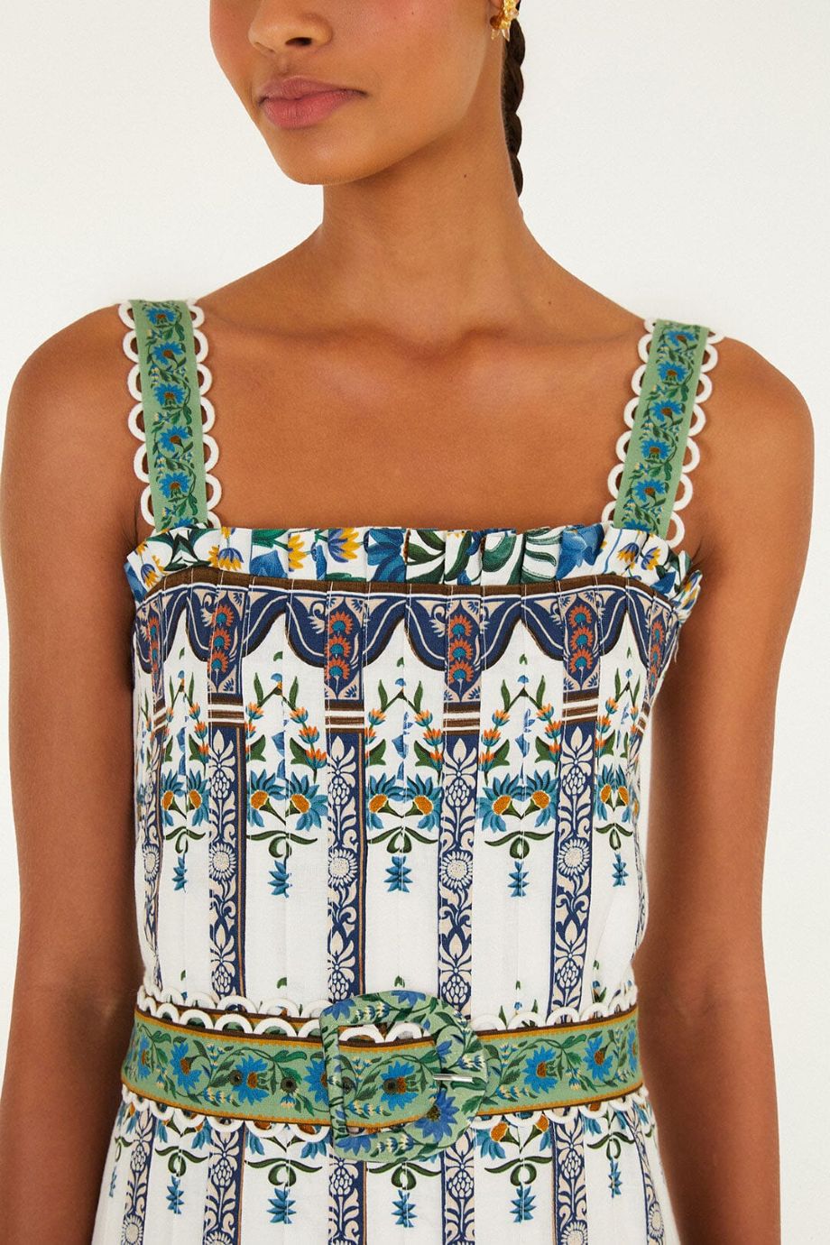 Farm Rio Manoela Belted Maxi - Off-White