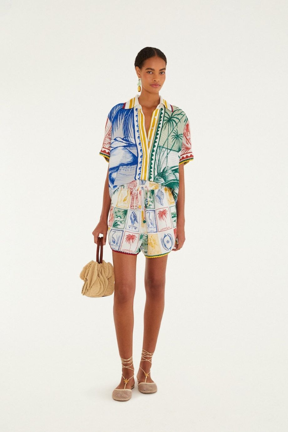 Farm Rio Brasil Vintage Shirt - Off-White