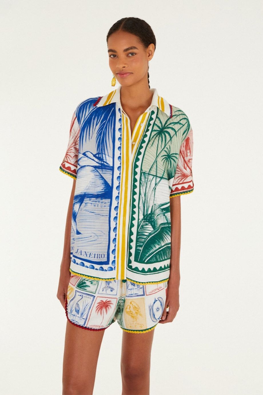 Farm Rio Brasil Vintage Shirt - Off-White