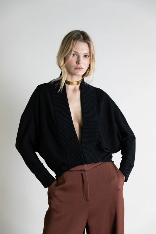 Psophia Knit Bolero - Black