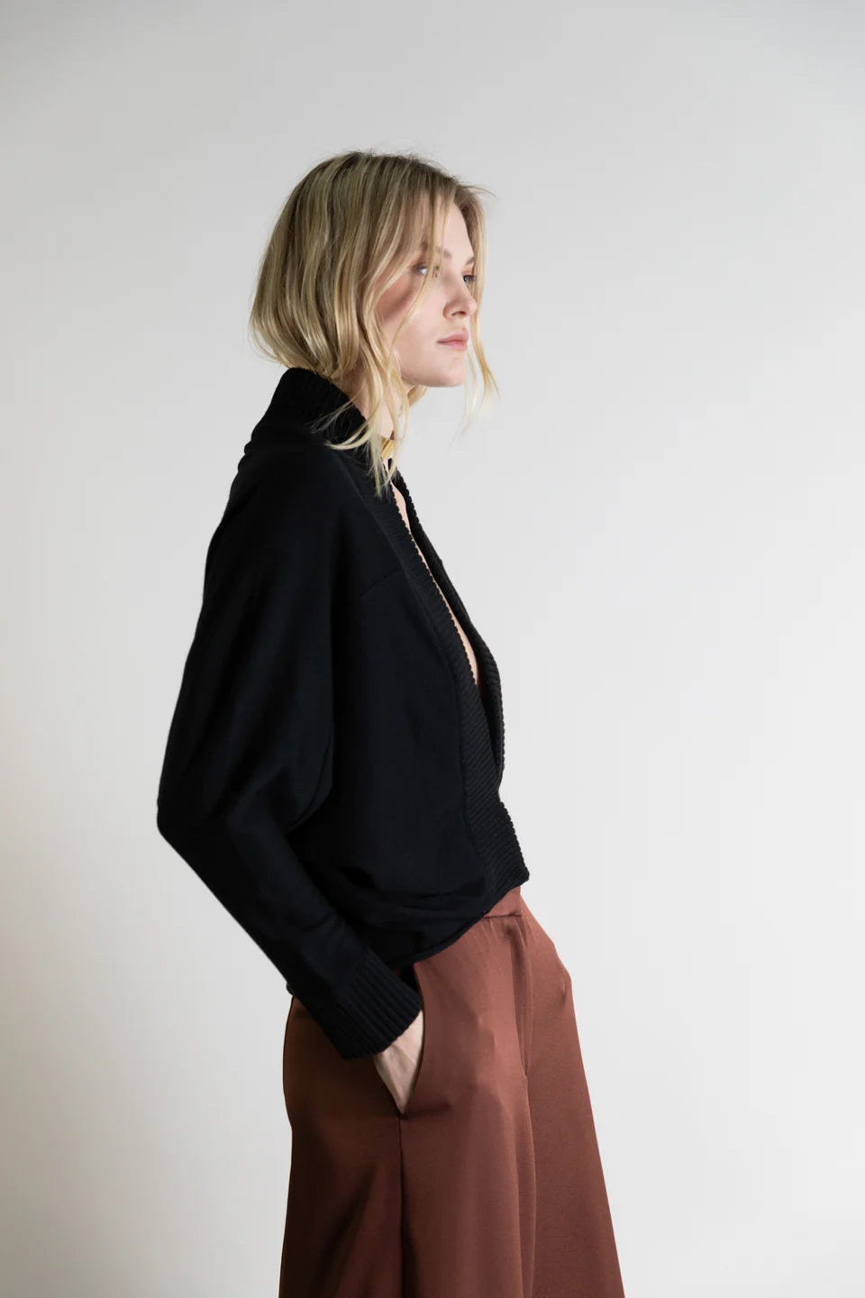 Psophia Knit Bolero - Black
