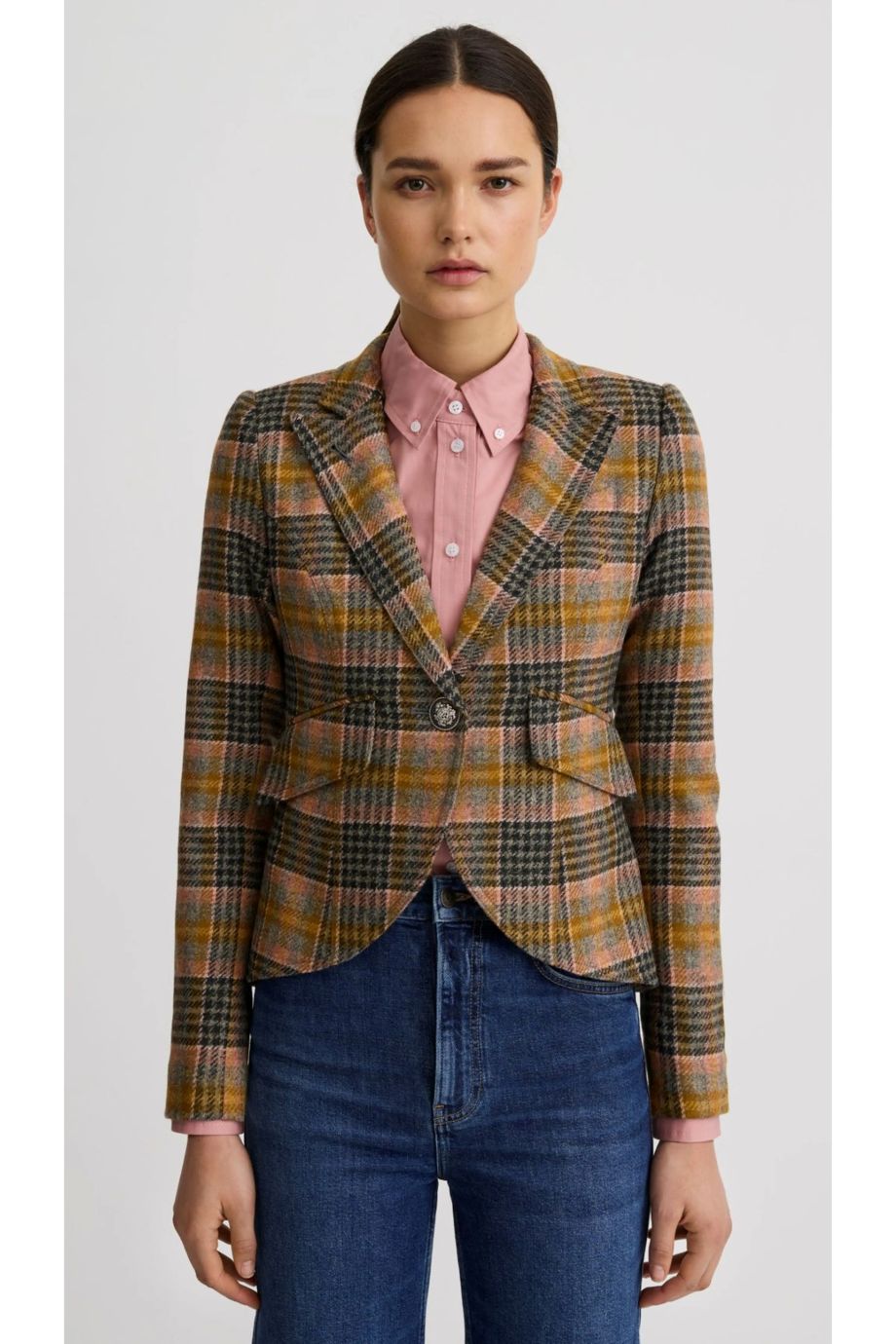 Smythe Button Down Shirt - Vintage Rose