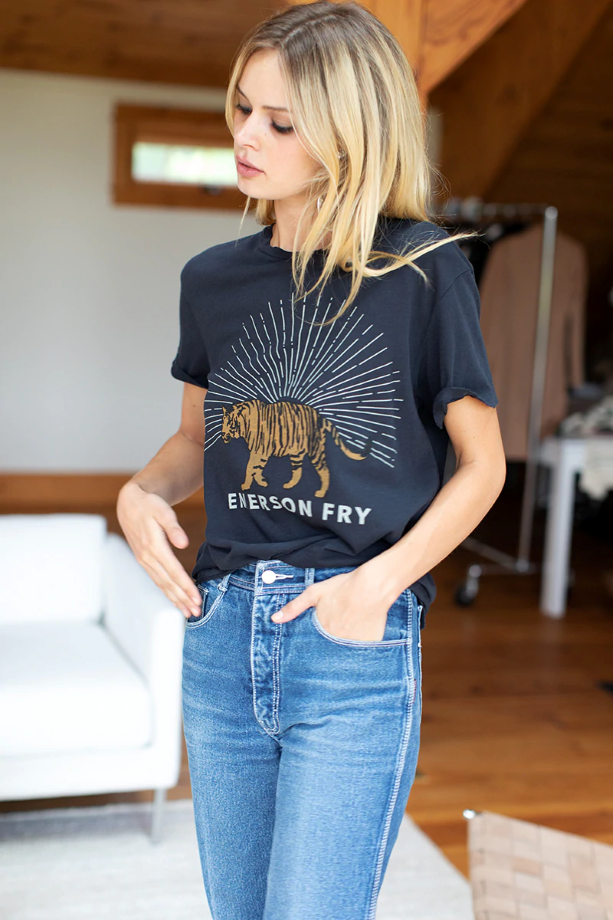 Emerson Fry Tiger T-Shirt - Smoke