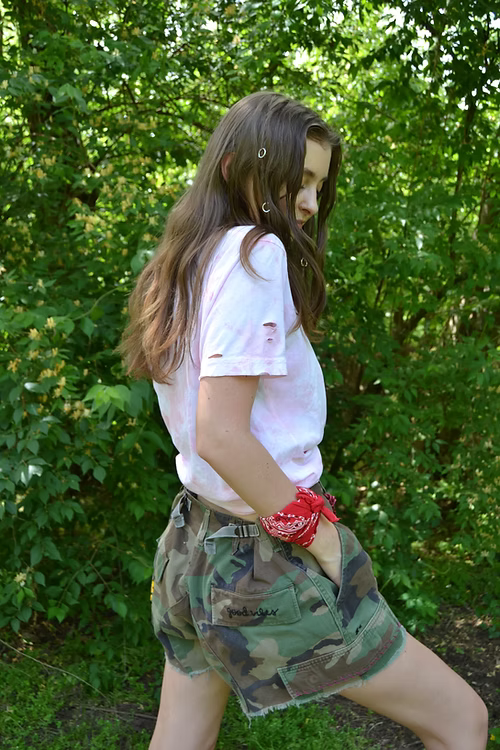 Rank & Sugar Cutoff Shorts - Camo