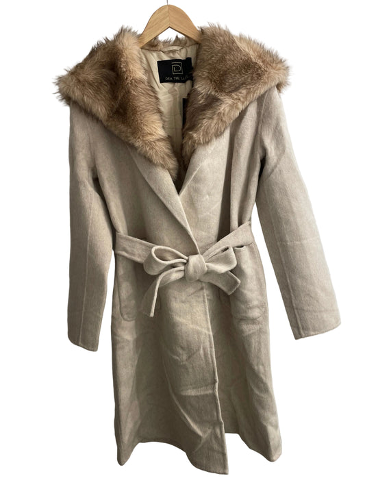 Chammomile Wool Wrap Coat - Oatmeal