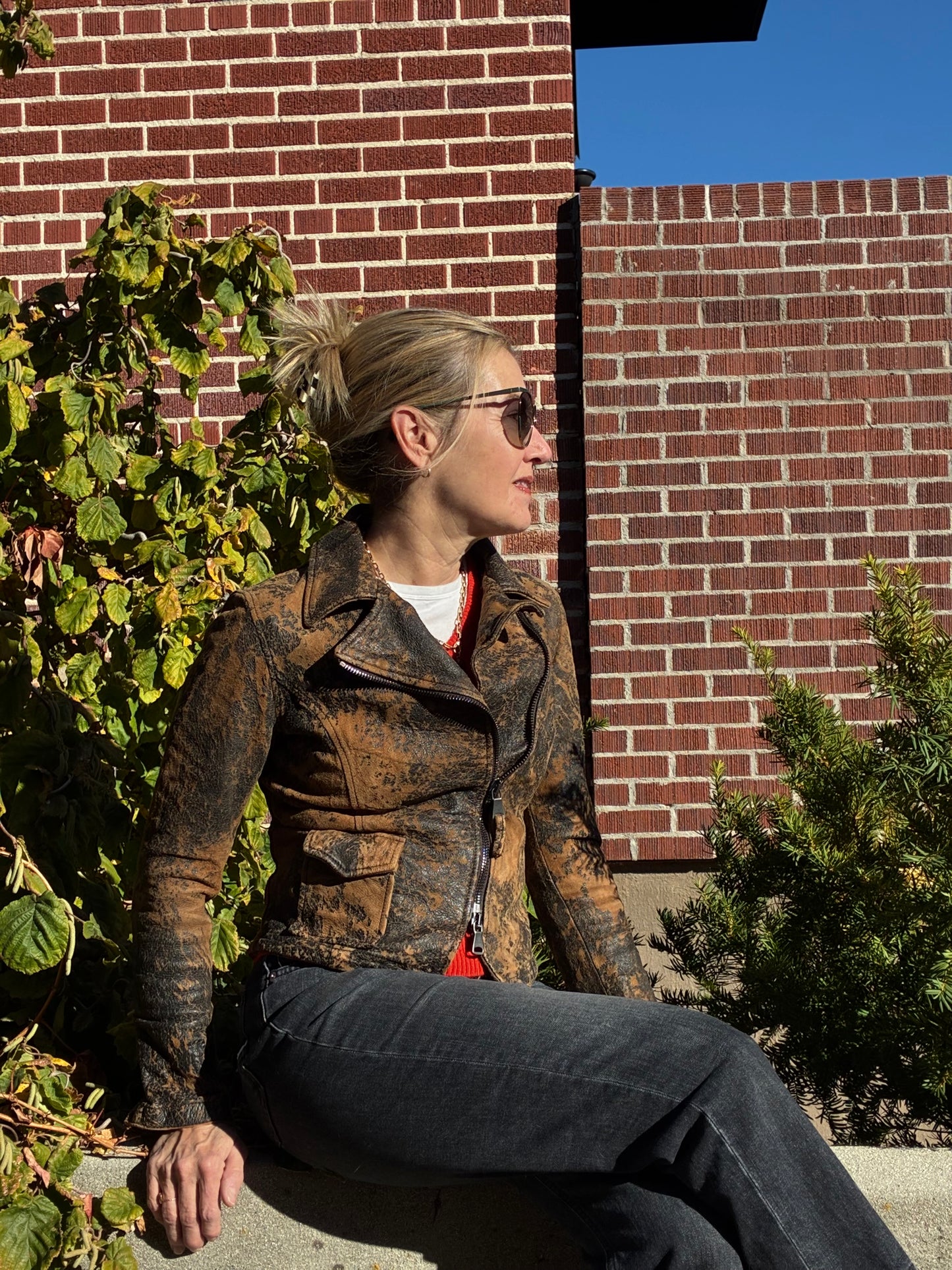 Marco Delli Aspen Leather Moto Jacket