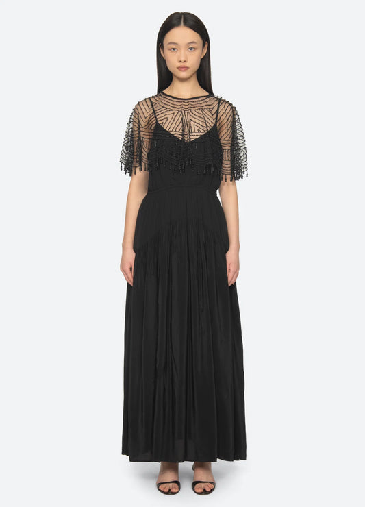 Sea-NY Carlotta Dress - Black