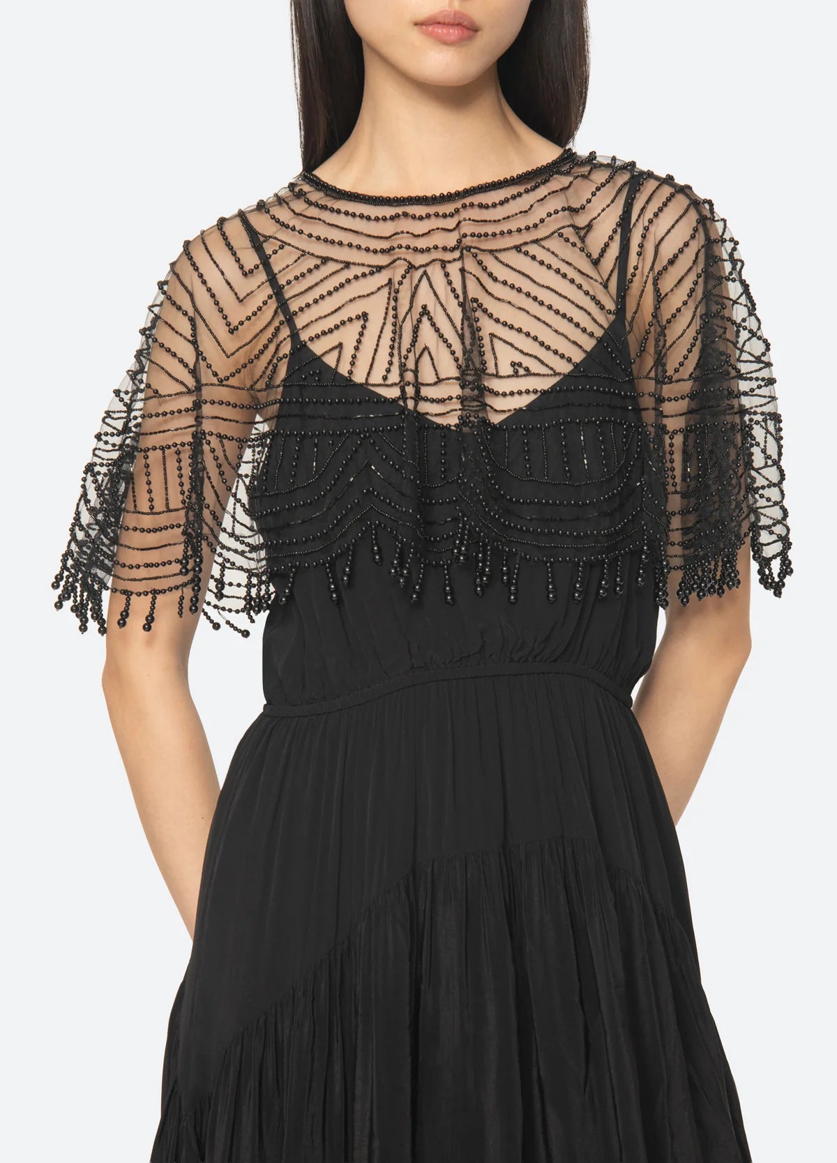 Sea-NY Carlotta Dress - Black