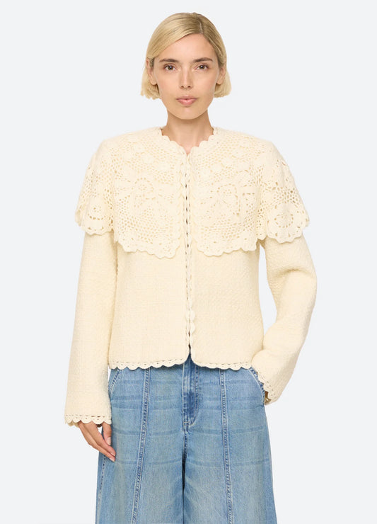 Sea-NY Wright Cape Jacket - Cream