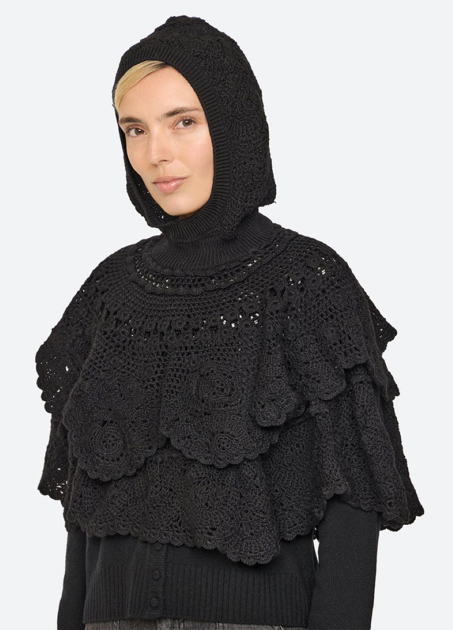Sea NY Wright Poncho - Black