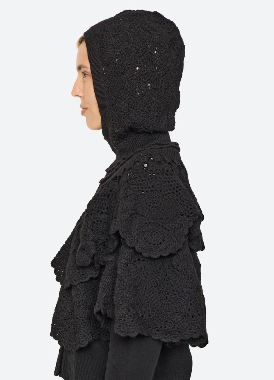 Sea NY Wright Poncho - Black