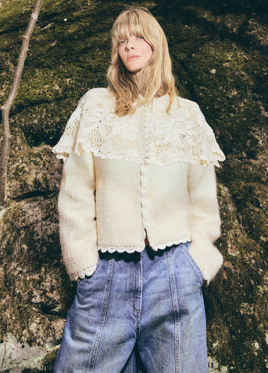Sea-NY Wright Cape Jacket - Cream