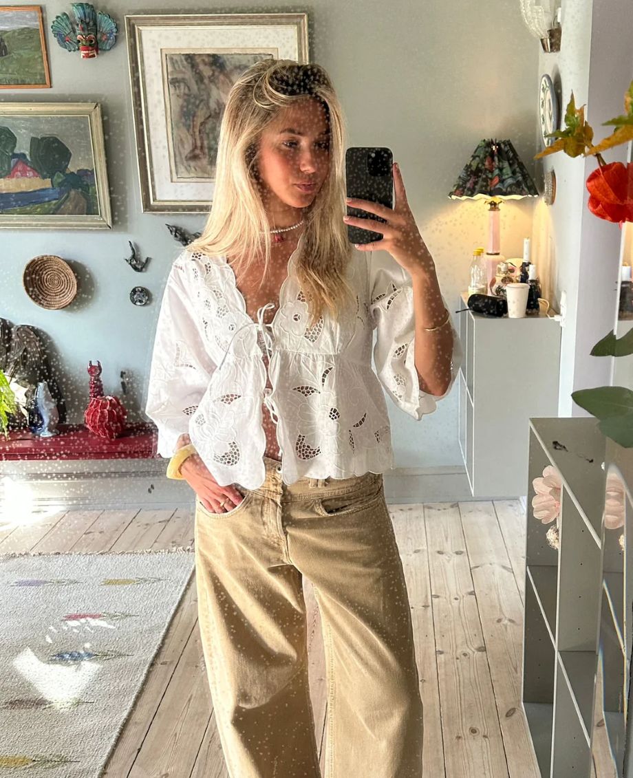 Sissel-Edelbo Adeline Top - White