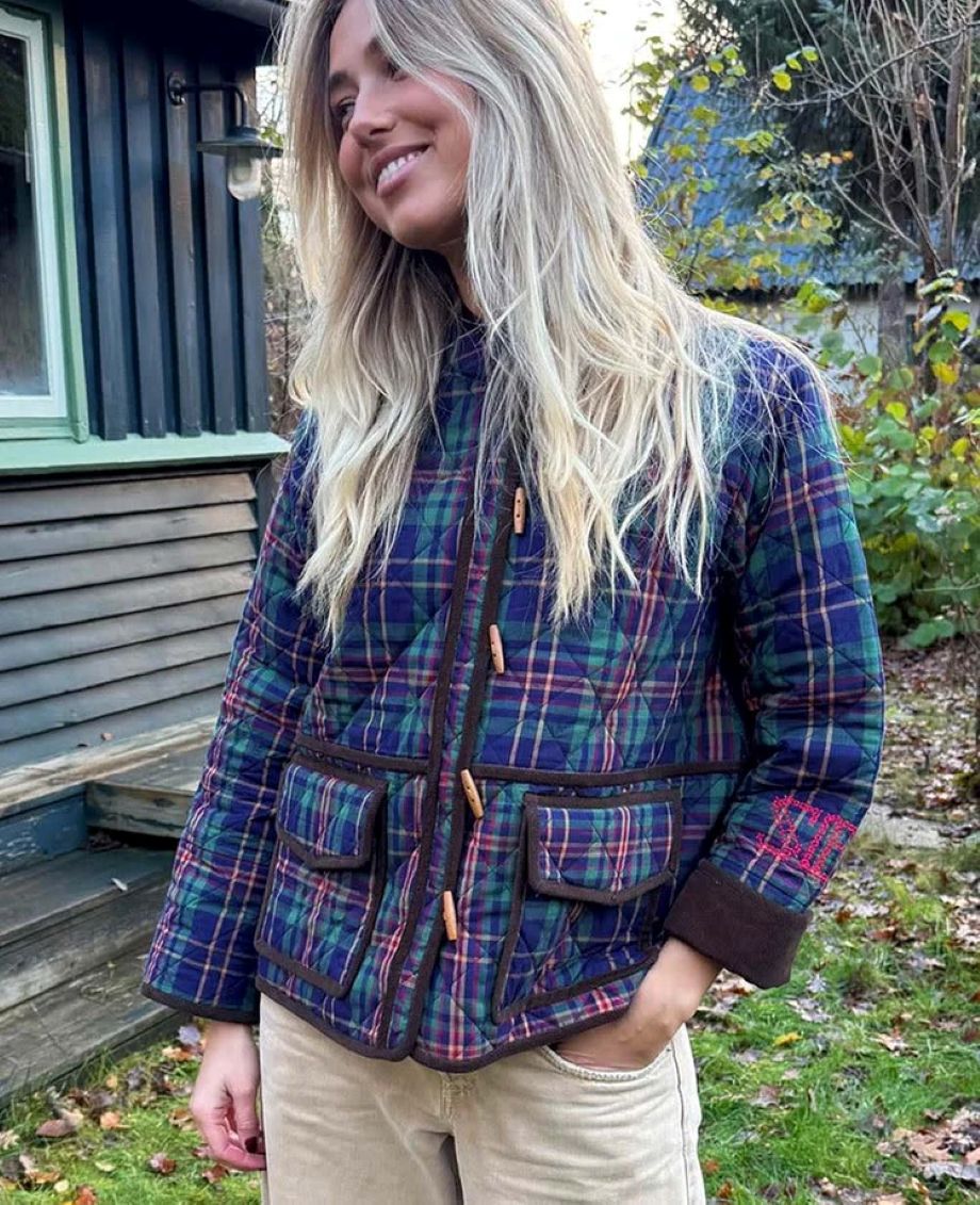 Sissel-Edelbo Adriane Jacket - Green Checks