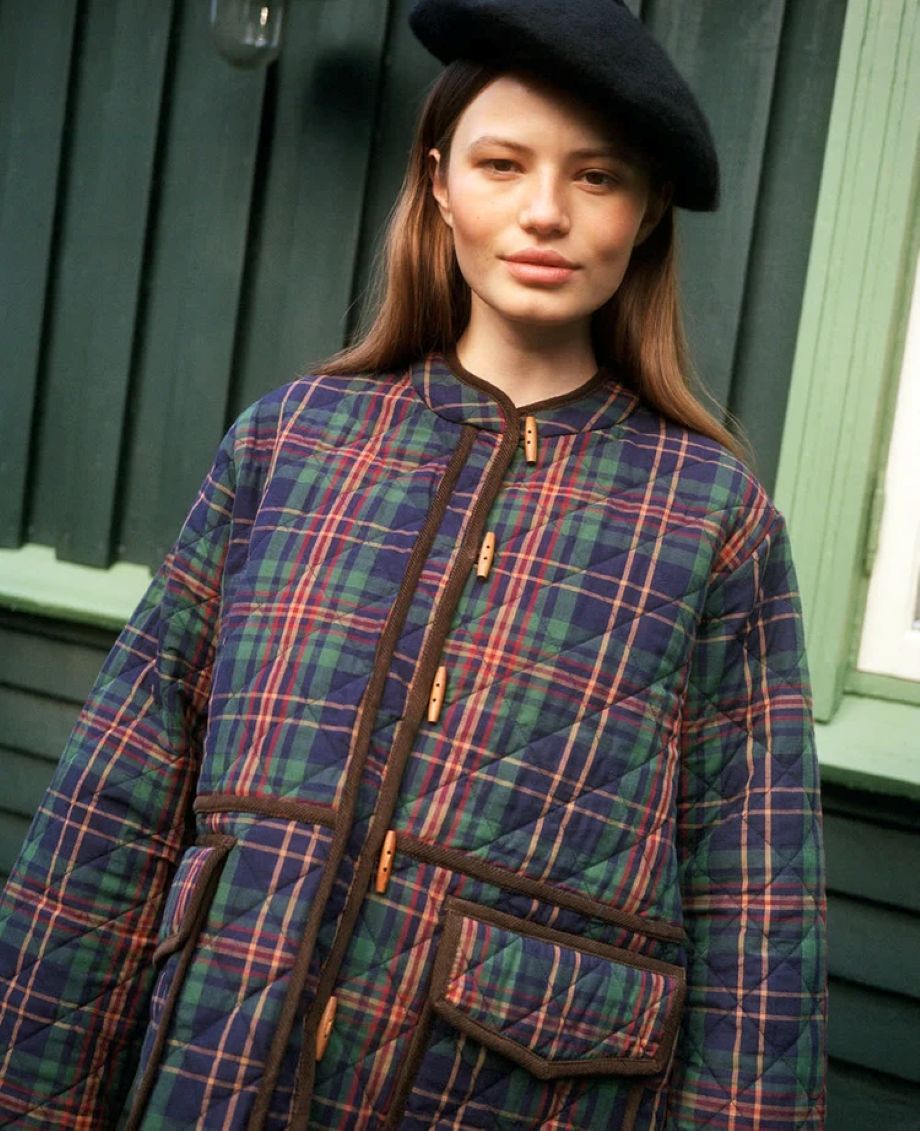 Sissel-Edelbo Adriane Jacket - Green Checks
