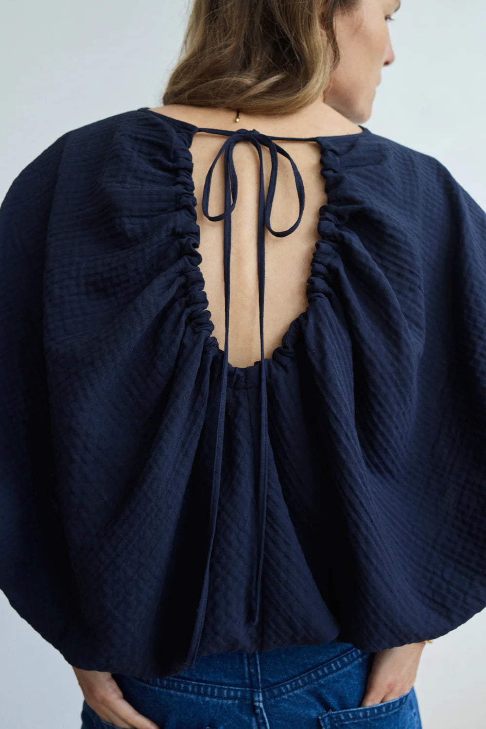 AKYN Arabella Top - Navy