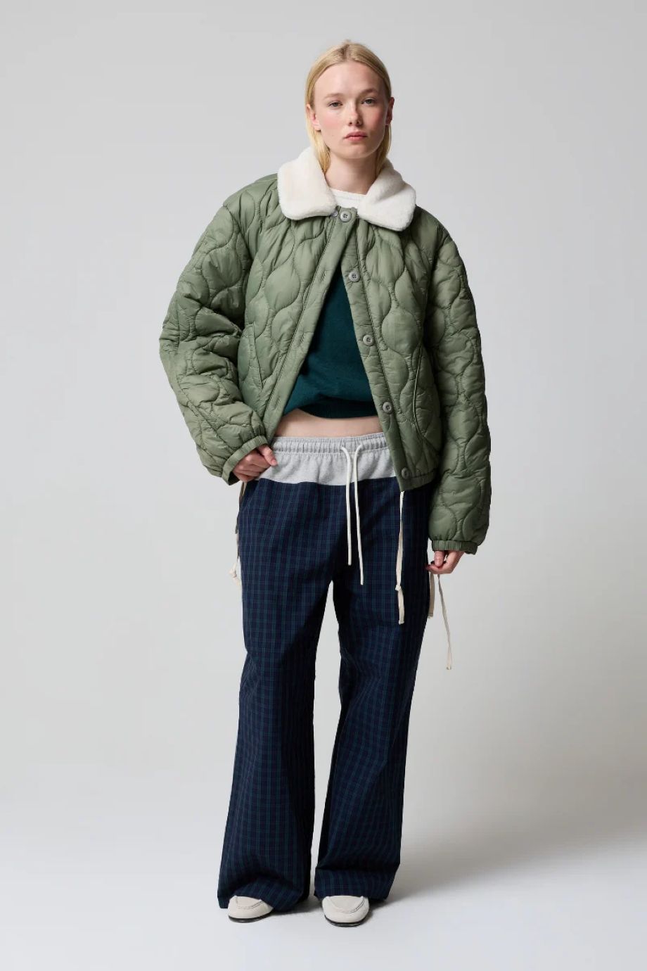 Asher Bavena Bomber Jacket - Military Green