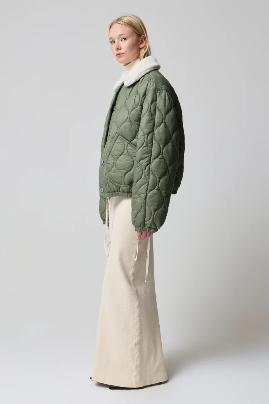 Asher Bavena Bomber Jacket - Military Green