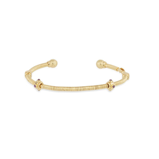 Gas Bijoux Zanzifull Bangle Bracelet - Violet