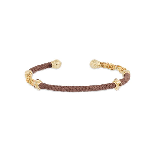Gas Bijoux Zanzifull Bangle Bracelet - Marron
