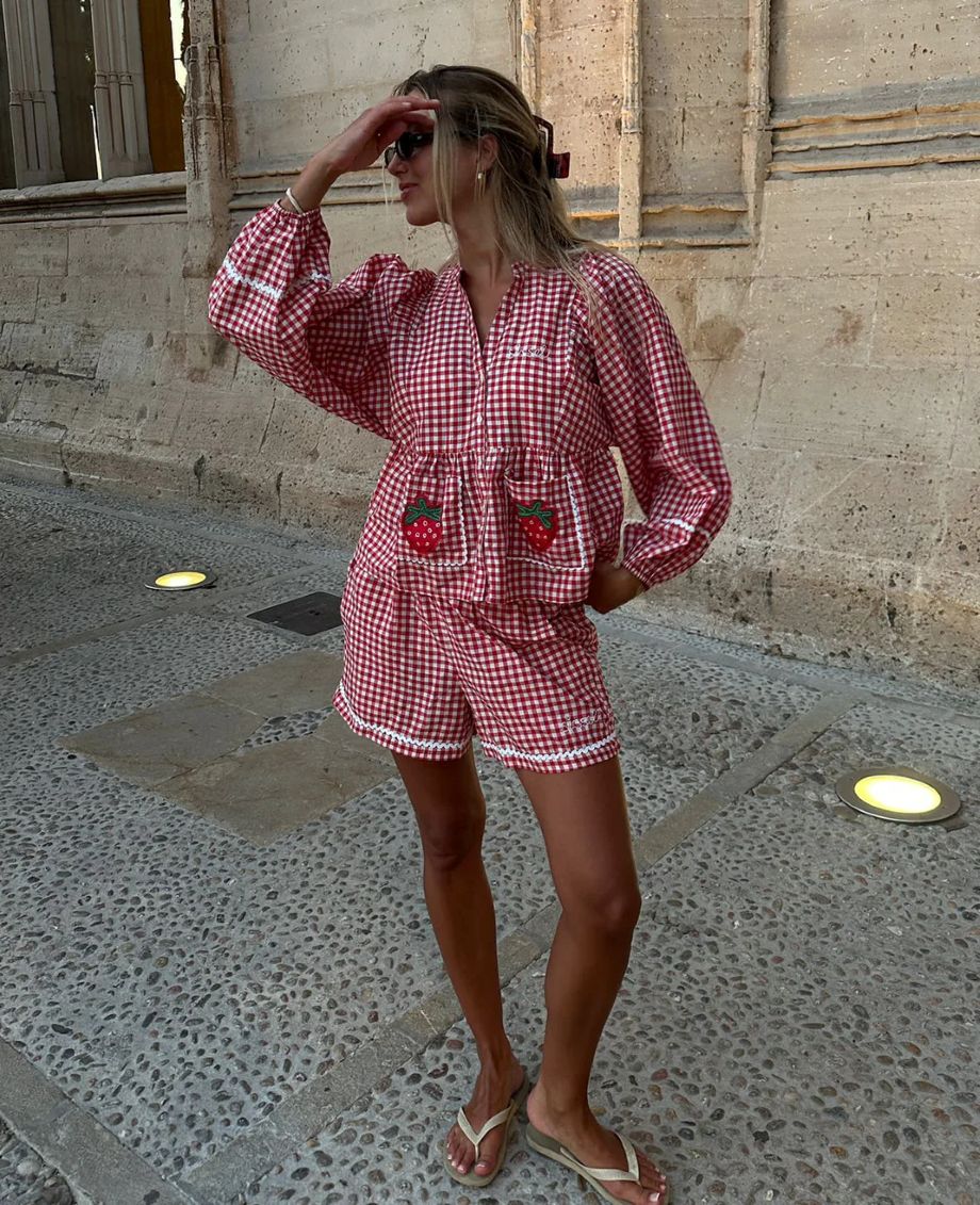 Sissel-Edelbo Bobbie Shorts - Red Checks