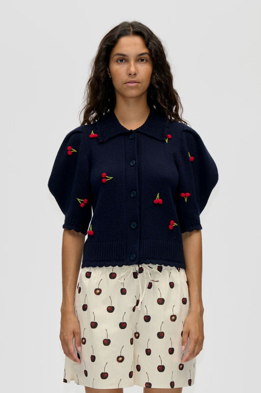 Stine Goya Cherries Shorts - Cream