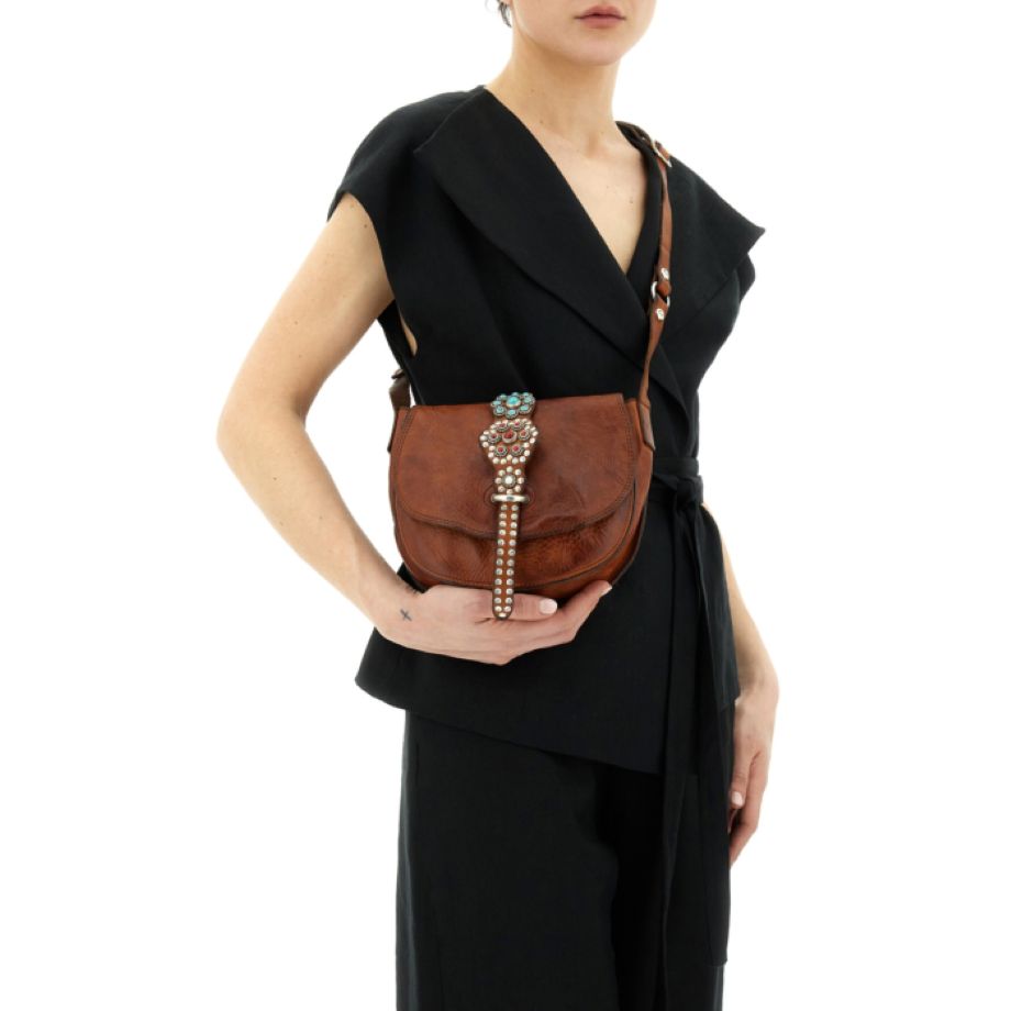 Campomaggi Linda Crossbody Bag - Cognac