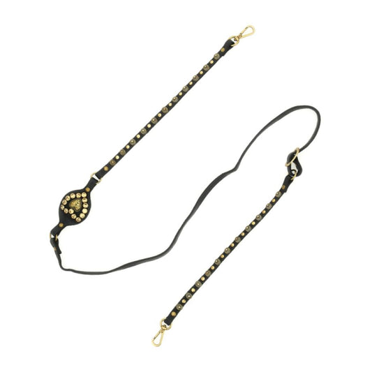 Campomaggi Heart Studs Phone Strap - Black