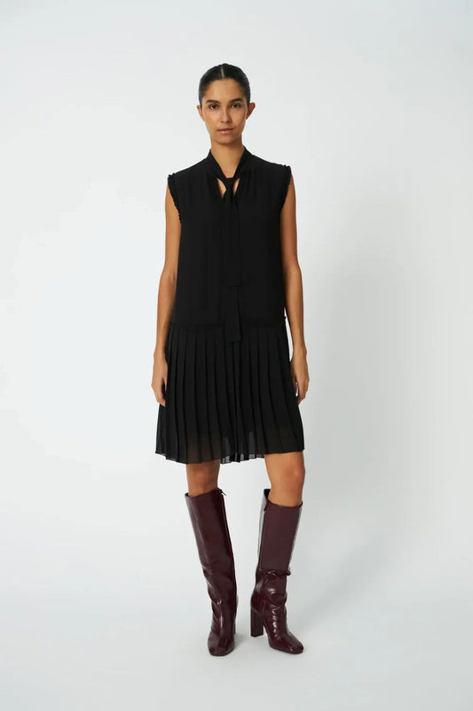 Stella-Nova Chiffon Dress - Black
