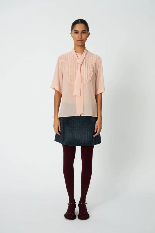 Stella-Nova Chiffon Shirt - Soft Pink
