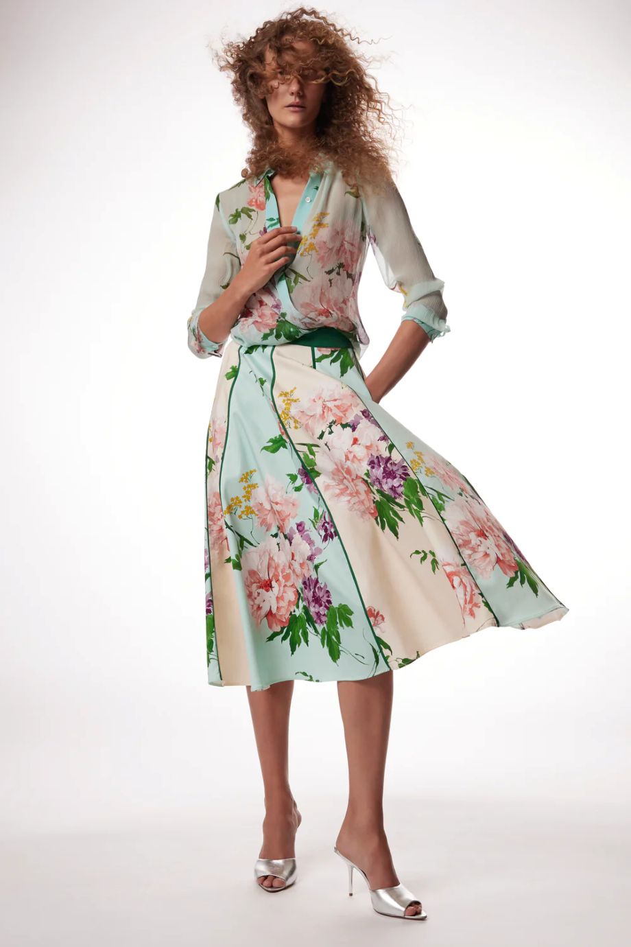 Christy Lynn Nate Skirt  - Tranquiltiy Multi