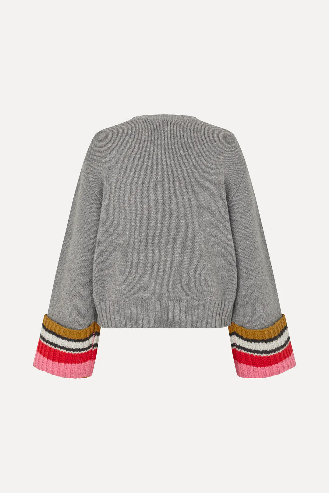 Stine Goya Chunky Sleeve Sweater - Pink Multistripes