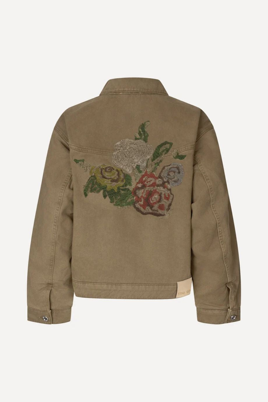 Stine Goya Ephemeral Bloom Circular Yoke Jacket - Warm Khaki