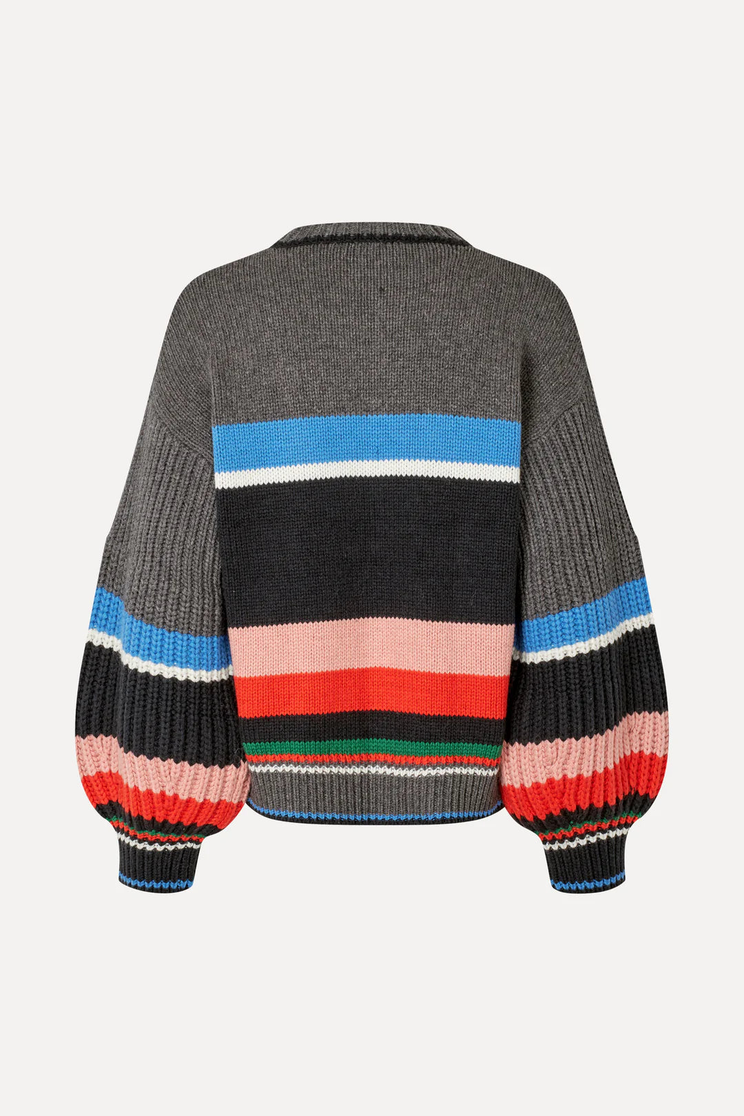 Stine Goya Crewneck Chunky Sleeve Sweater - Multi